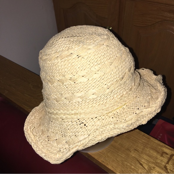 Paper straw hat size 55 cm soft straw wire around the edge ideal for Halloween - Picture 3 of 8